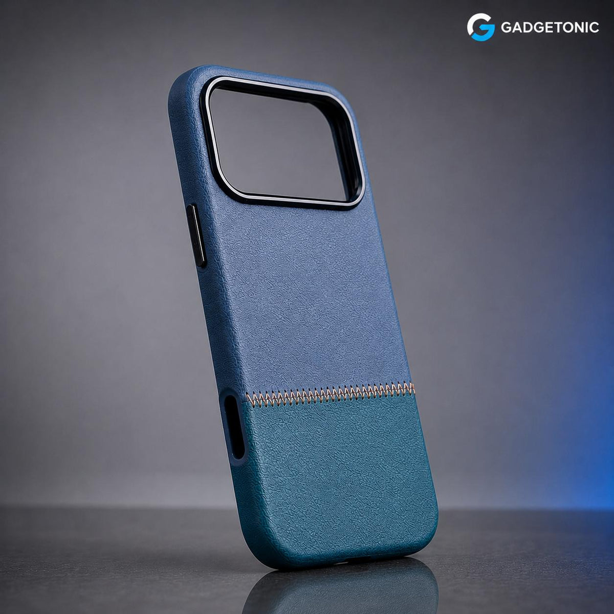 Two Tone Stitch Blue Case Iphone 17PM