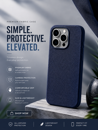 Premium Blue Textured Cover