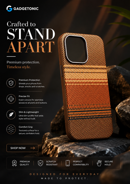 PITAKA Brown Case IPhone 14PM