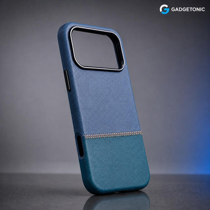 Two Tone Stitch Blue Case Iphone 17PM