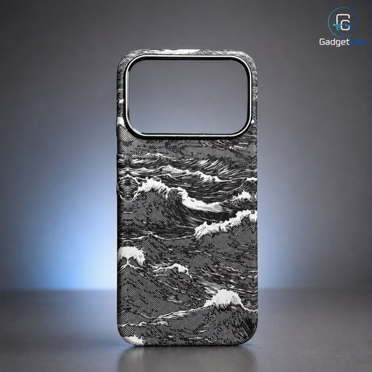 Wave Pattern Grey Case Iphone 17PM