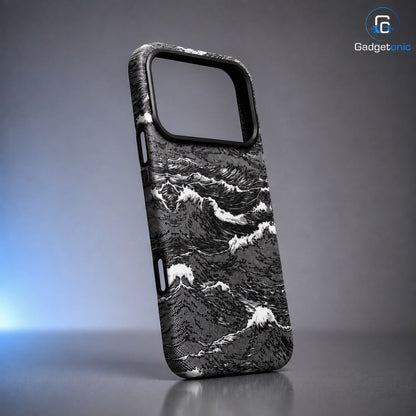 Wave Pattern Grey Case Iphone 17PM