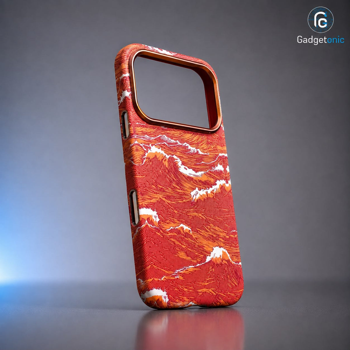 Wave Pattern Orange Case Iphone 17PM